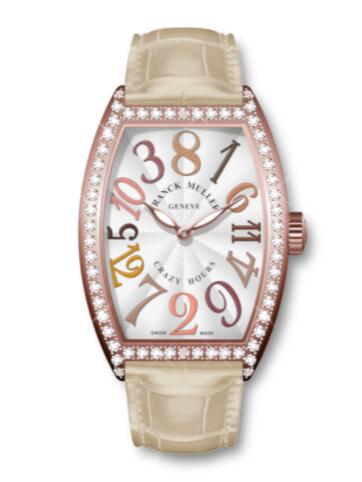 Franck Muller Cintrée Curvex Crazy Hours Replica Watch Crazy Hours II Pastels Asia Exclusive 5850 CH II BEIGE D 1R 5N